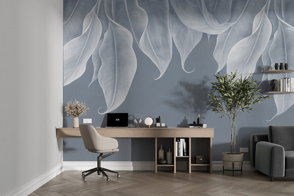 Folhas claras a pender — interior 2