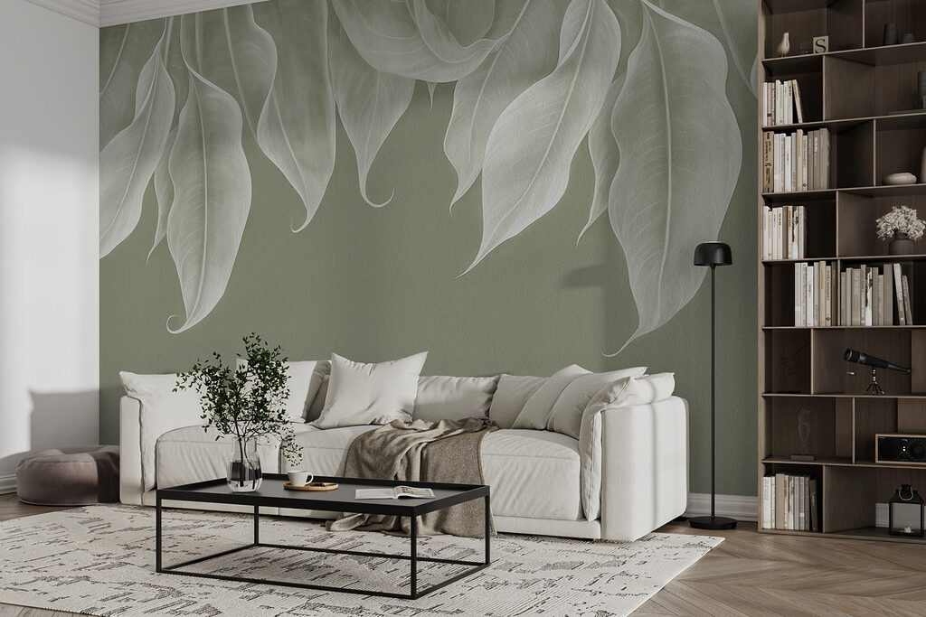Folhas claras a pender — interior 2