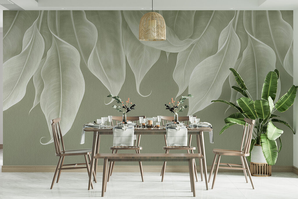 Folhas claras a pender — interior 3