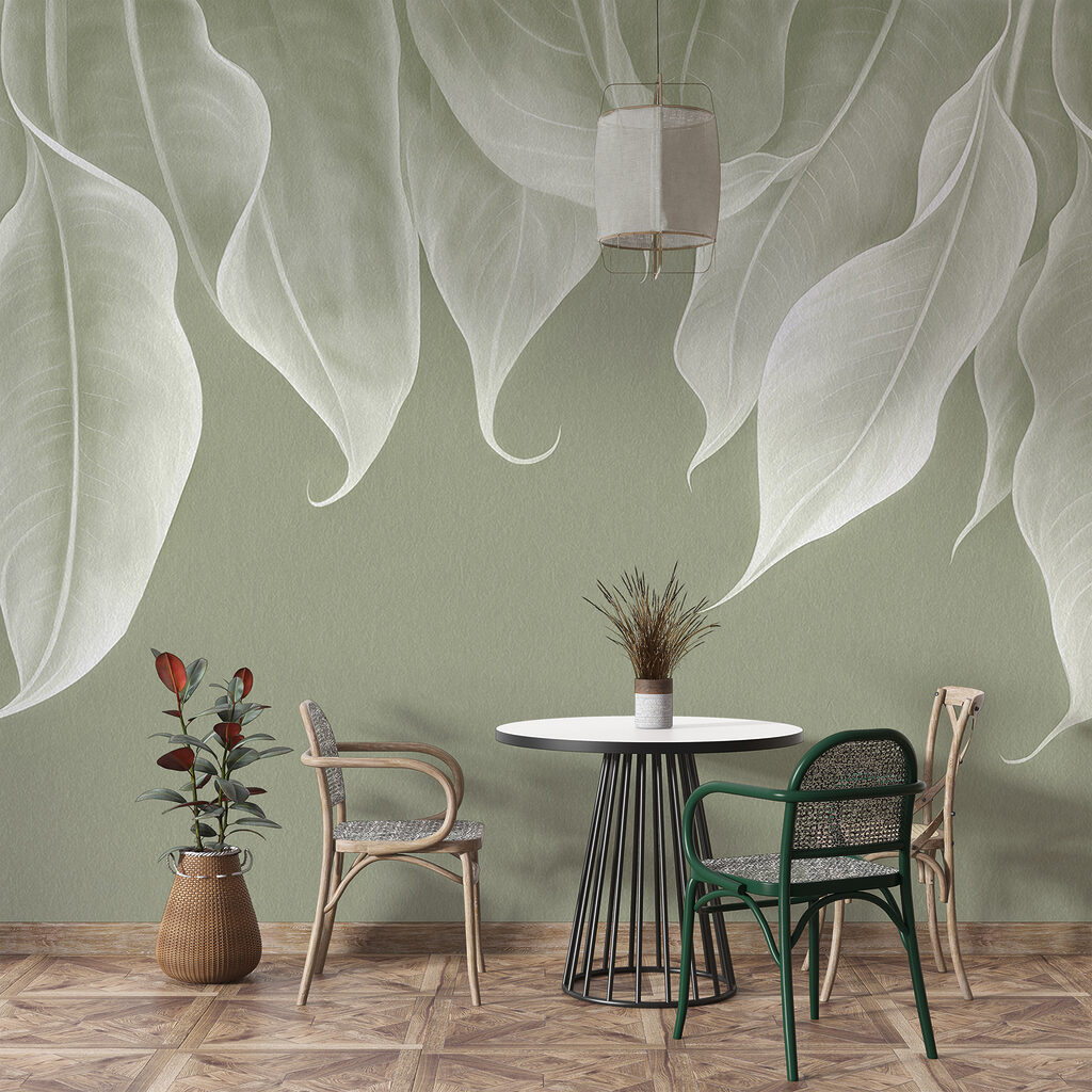 Folhas claras a pender — interior 4