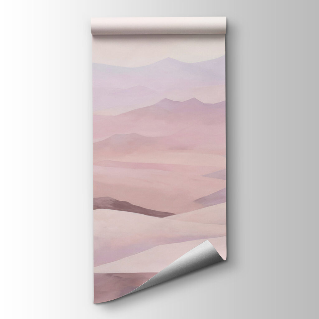 Dunas em aguarela rosa — vista do produto