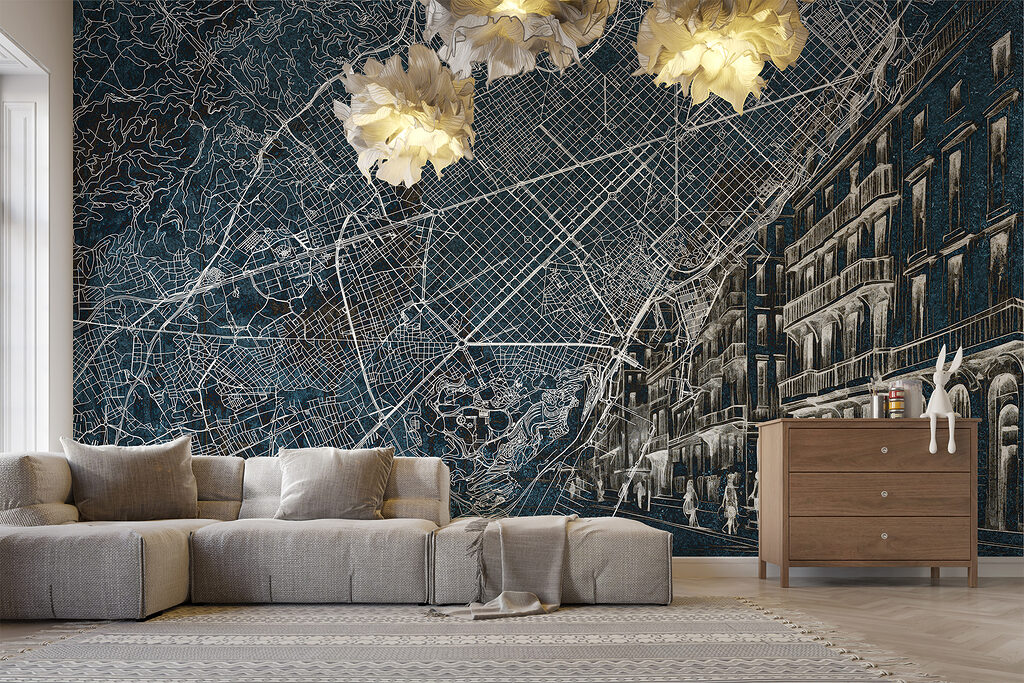 Mapa urbano com fachadas — interior 3