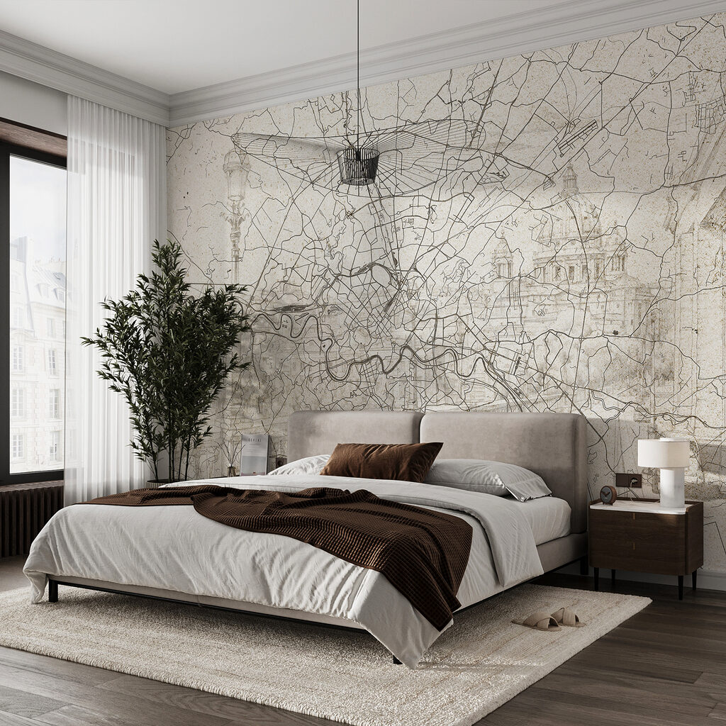 Mapa antigo com rio — interior 2