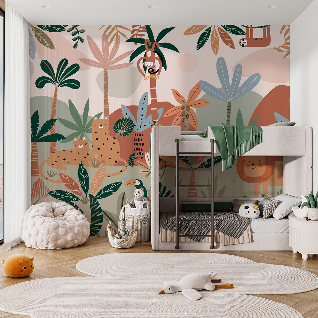 Selva com animais desenhados — interior 2