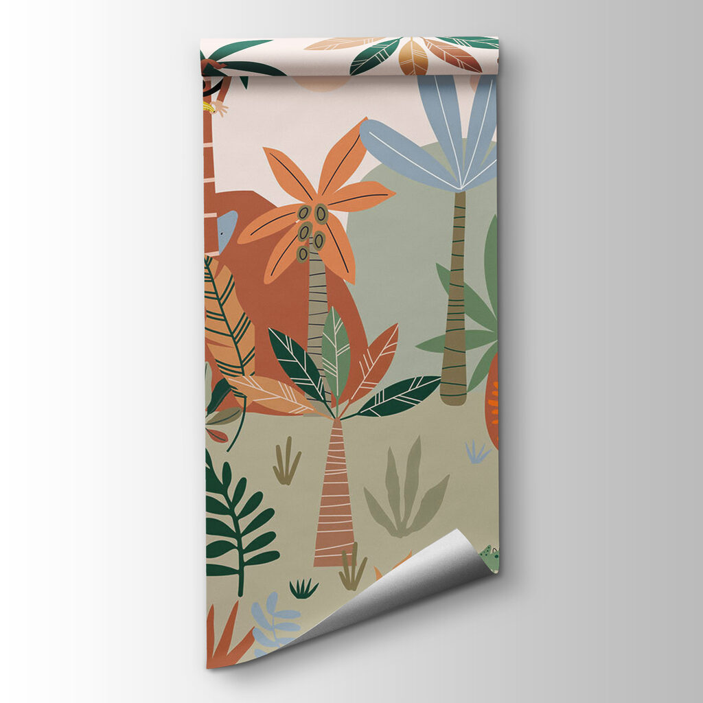 Selva com animais desenhados — vista do produto