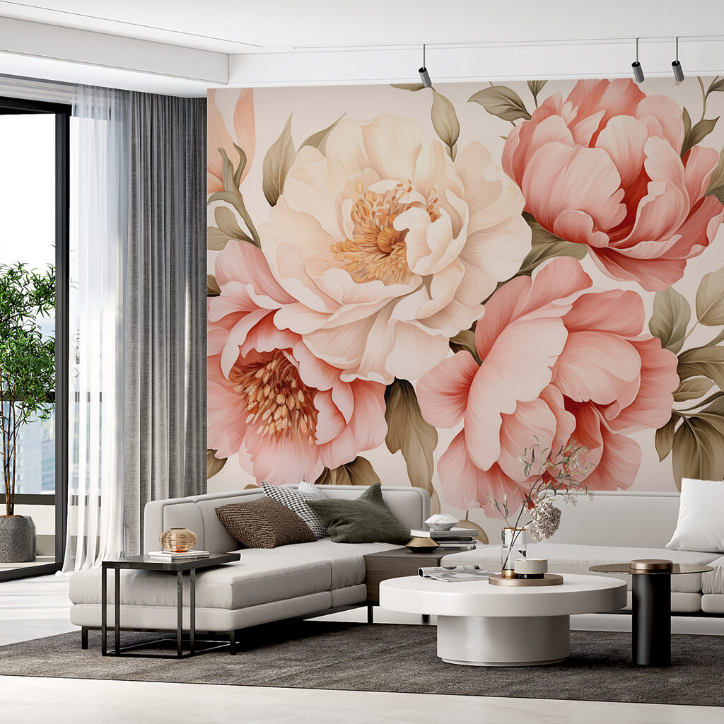 Rosas em tons salmão — interior 2