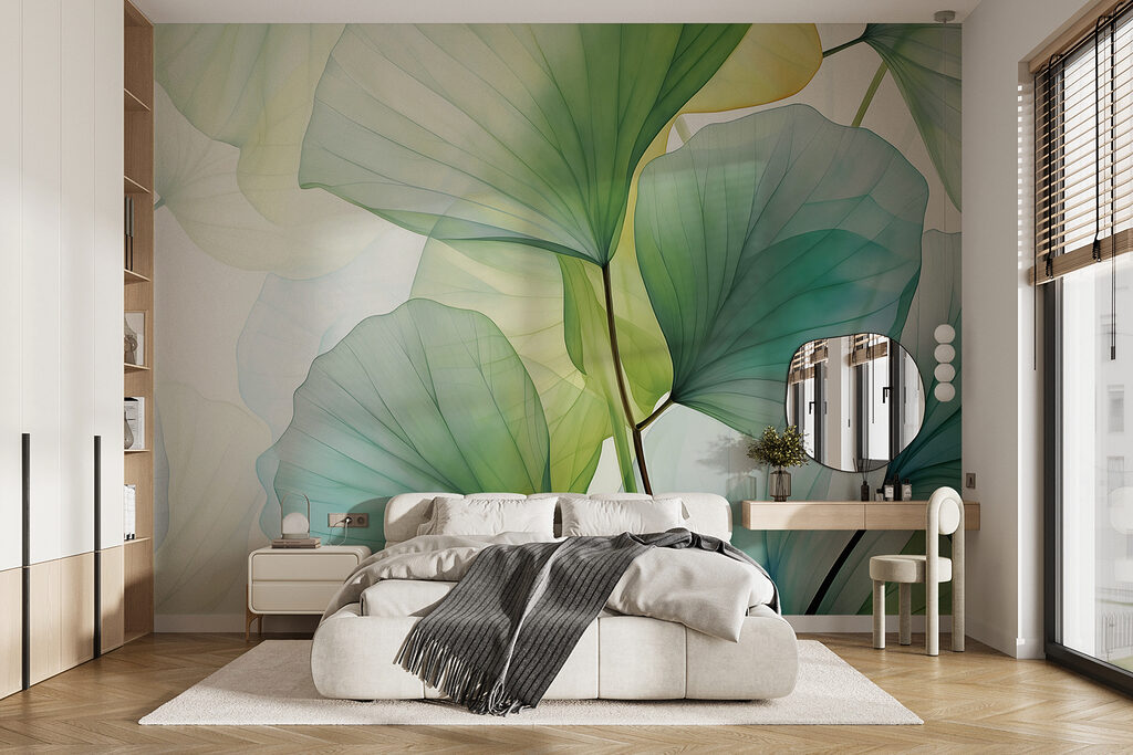 Folhas redondas e luz — interior 2