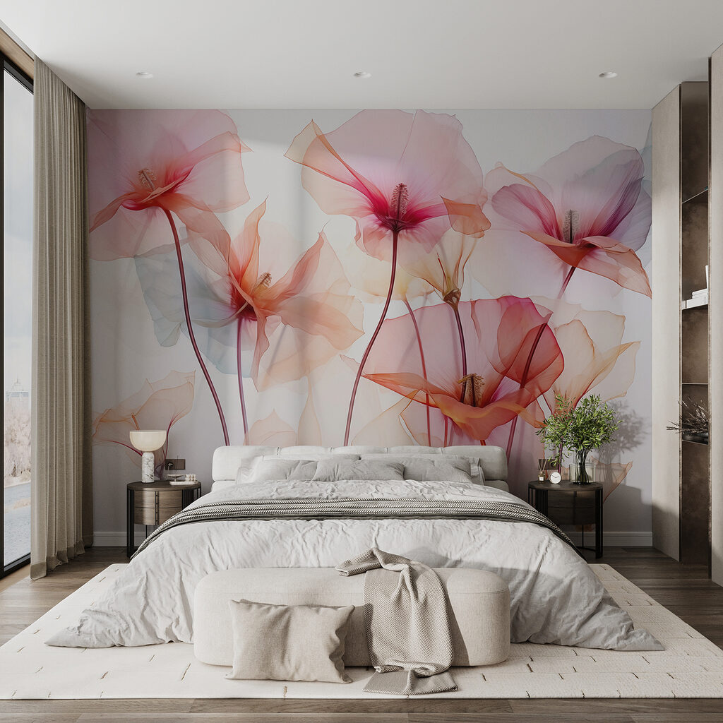 Cálices rosa, hastes finas — interior 1