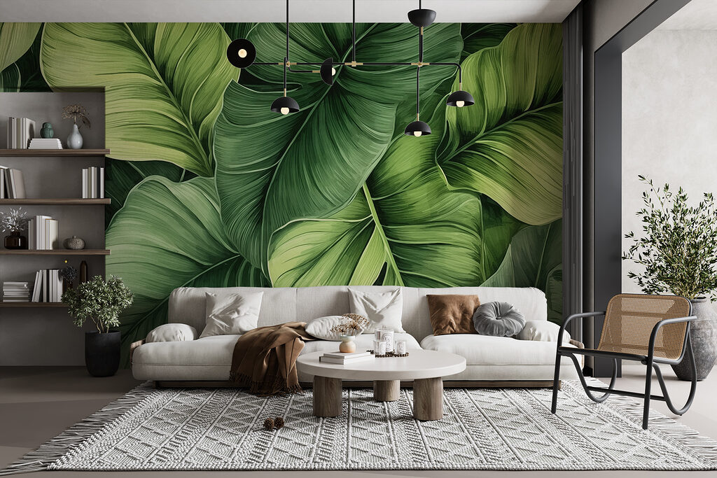 Folhas verdes, dobras fundas — interior 1