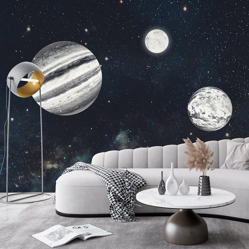 Planetas preto e branco — interior 2