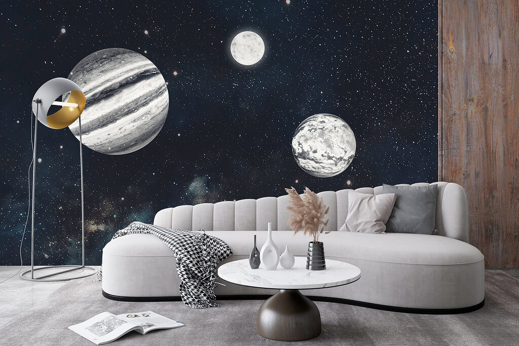 Planetas preto e branco — interior 4