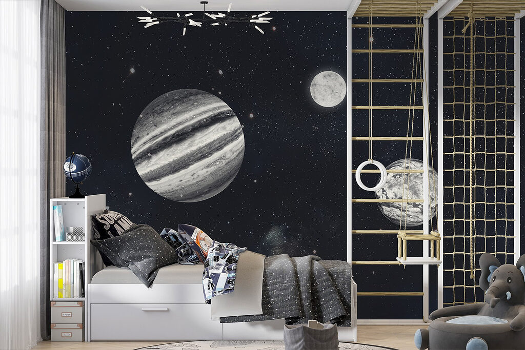 Planetas preto e branco — interior 5