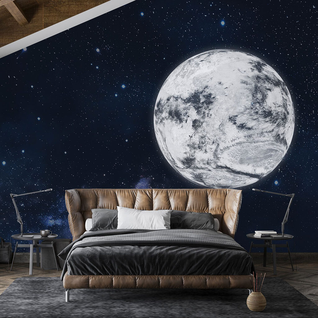 Lua em céu estrelado — interior 3