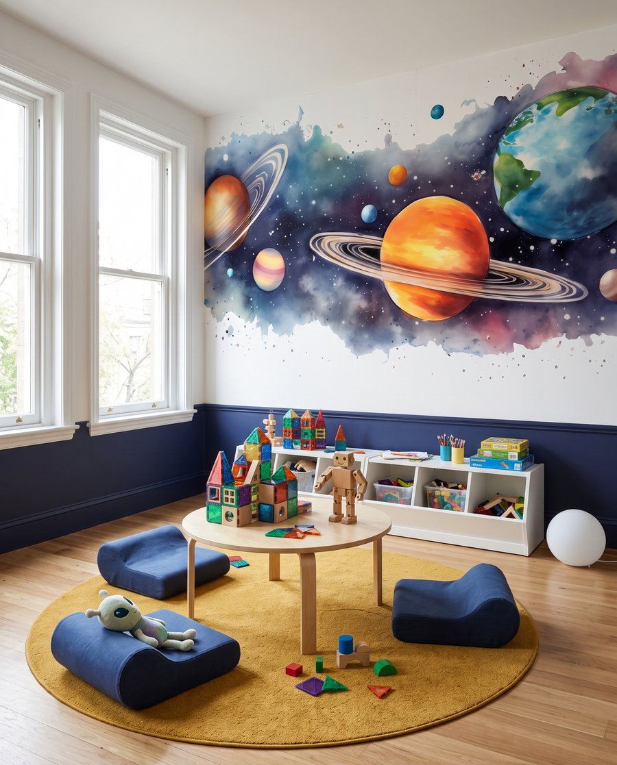 Planetas com anéis — interior 2