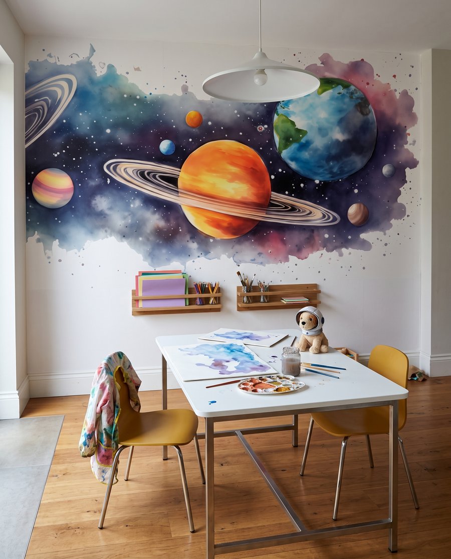 Planetas com anéis — interior 3