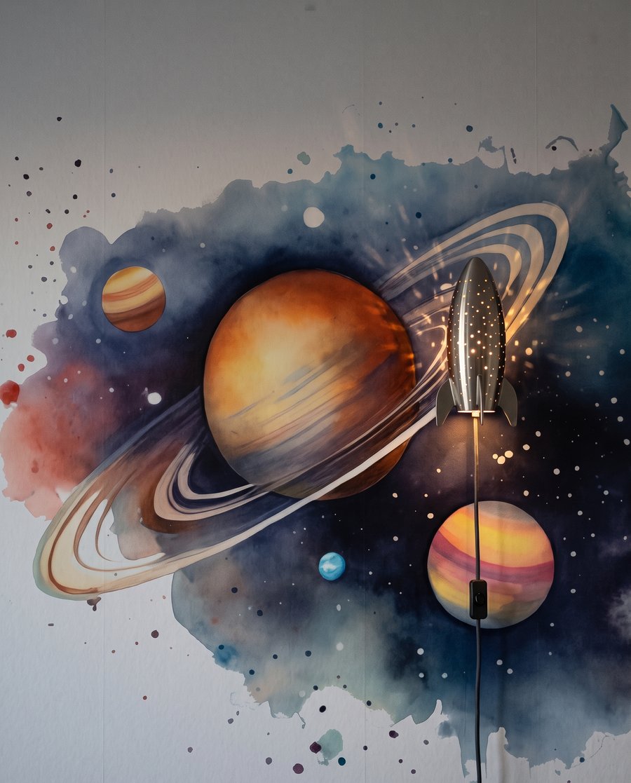 Planetas com anéis — detalhe