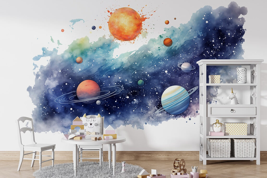 Sol sobre estrelas pintadas — interior 3