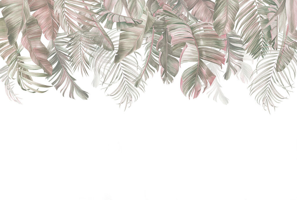 Palmas verdes em franja — design completo