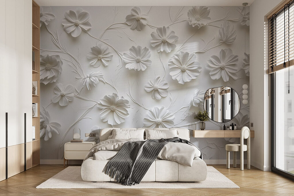 Espaço aberto entre flores — interior 1