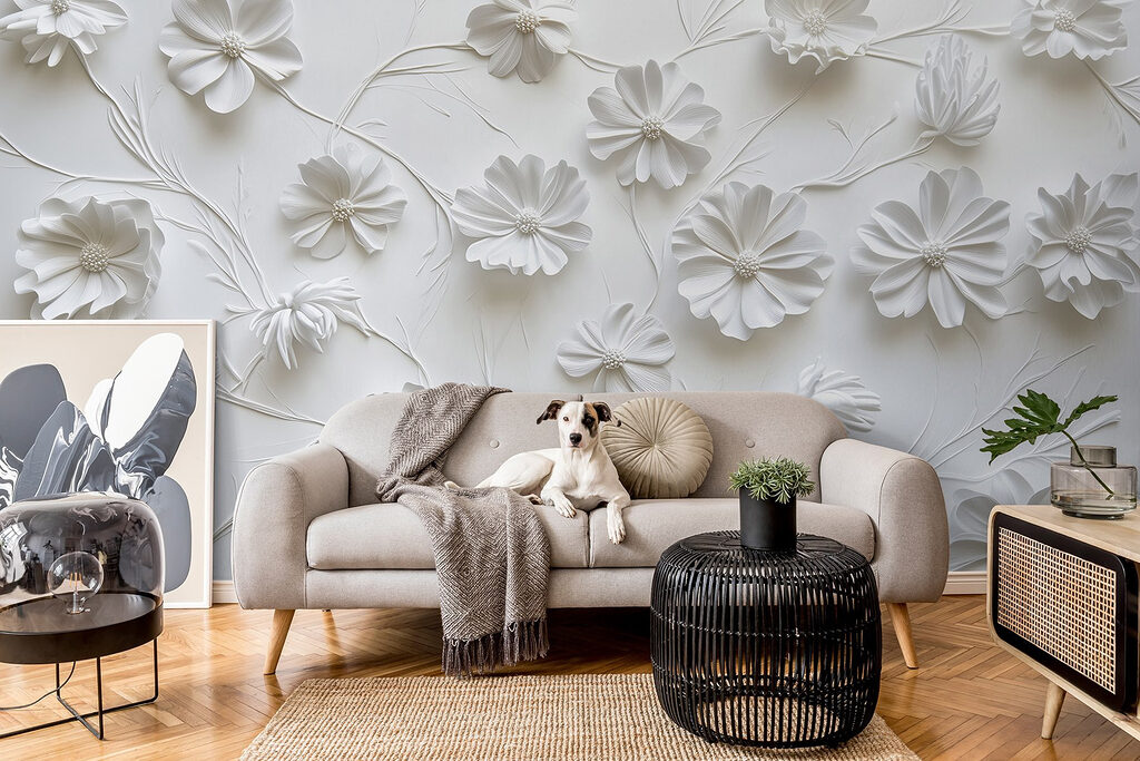 Espaço aberto entre flores — interior 5