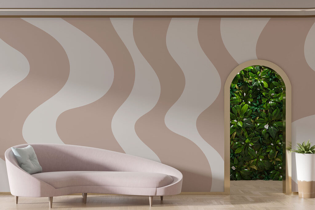 Ritmo vertical em menta — interior 2