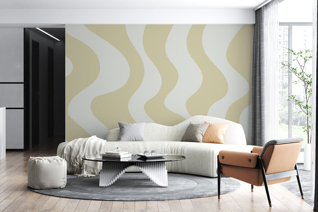 Ritmo vertical em menta — interior 1