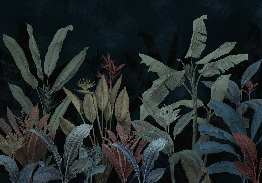 Plantas e flores tropicais — design completo
