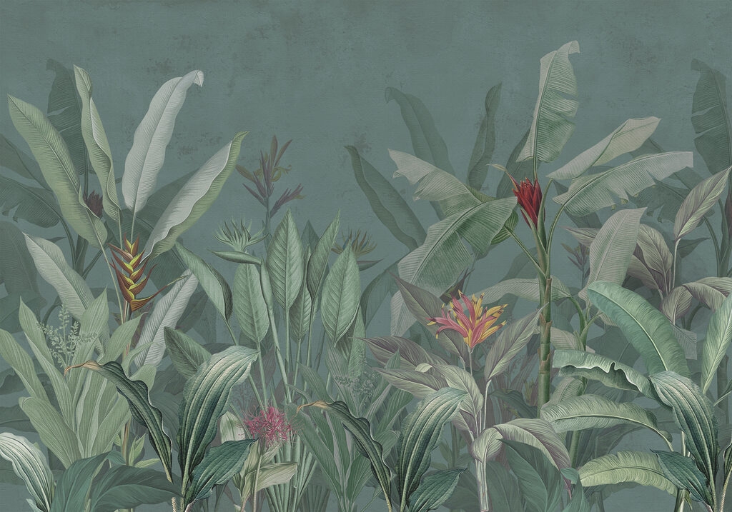 Plantas e flores tropicais — design completo