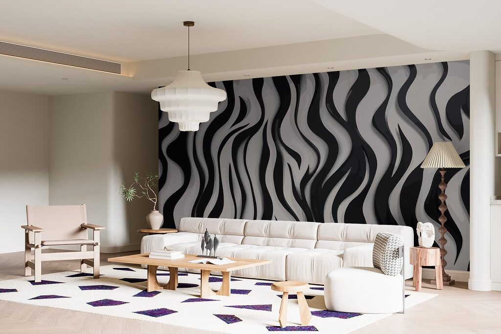 Riscas pretas e brancas — interior 2