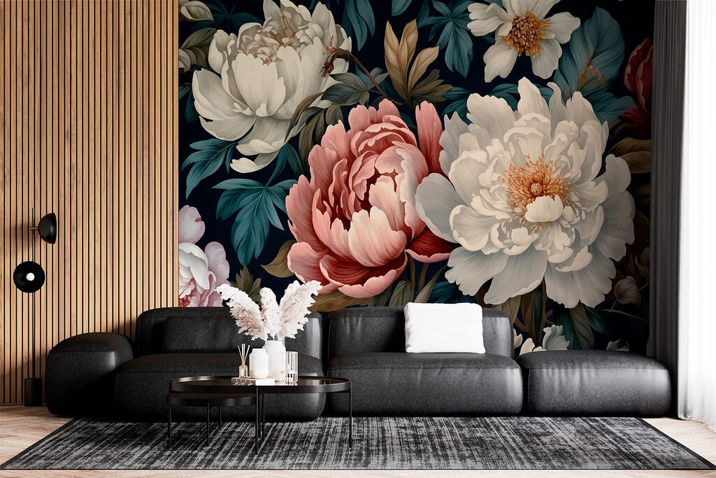 Flores em azul-noite — interior 2