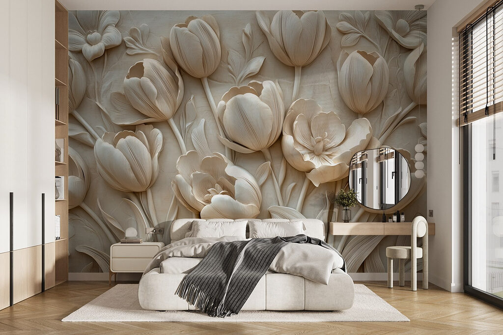 Tulipas em relevo — interior 1