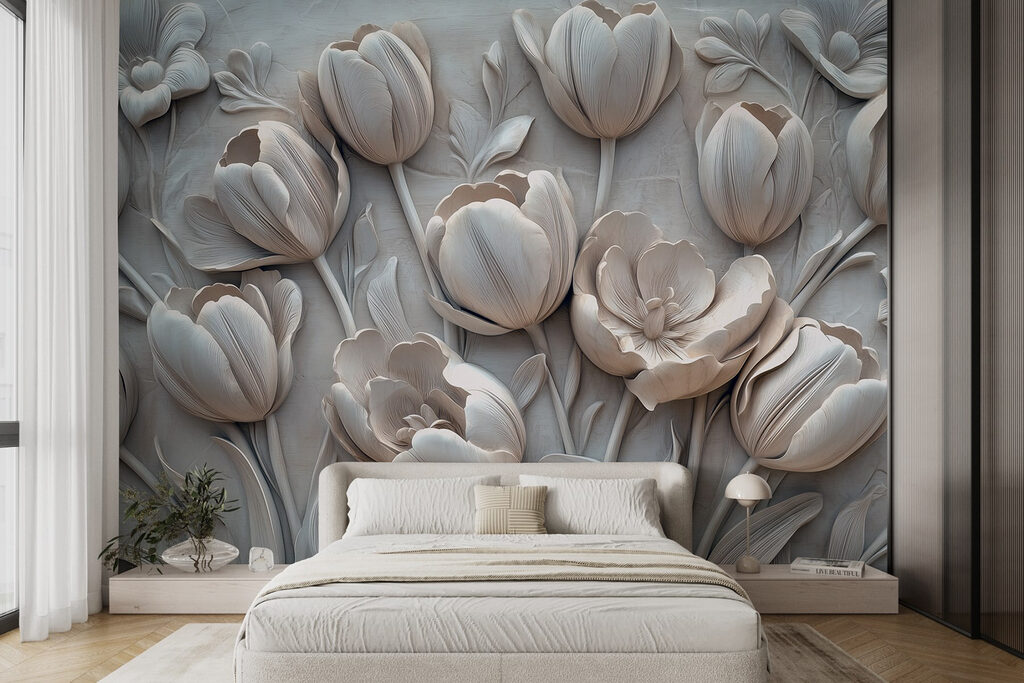 Tulipas em relevo — interior 1