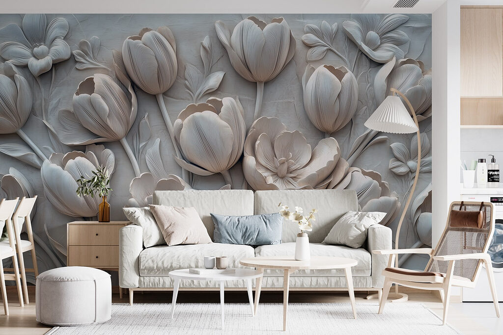 Tulipas em relevo — interior 2