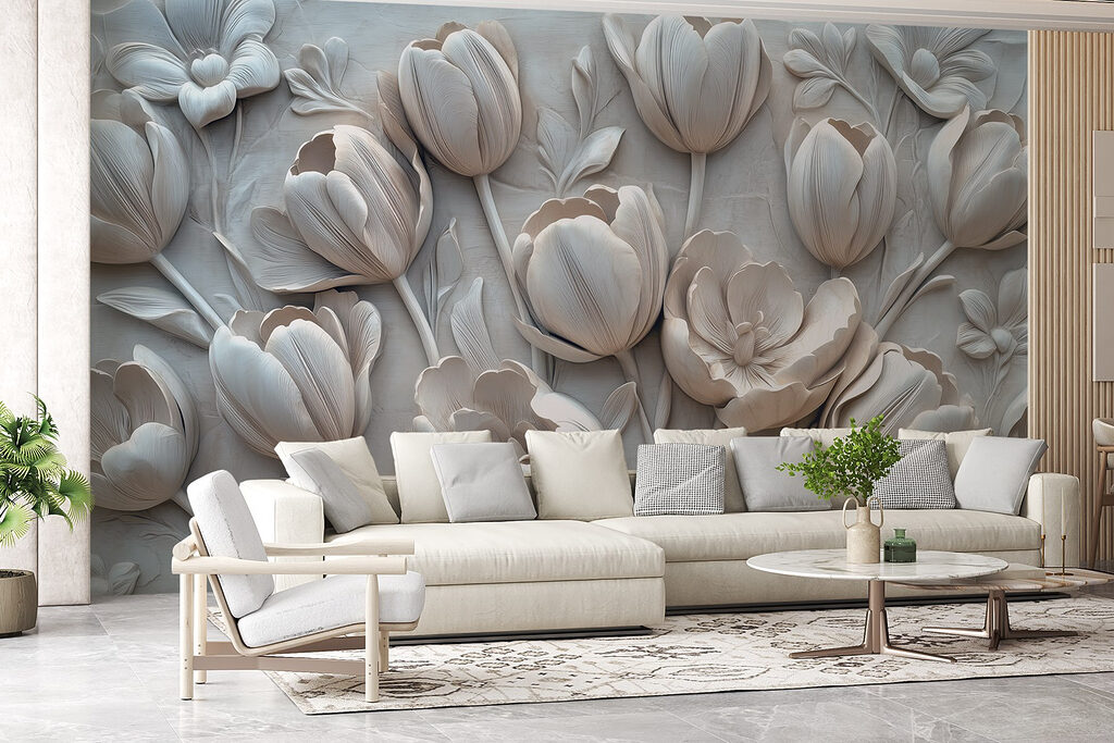Tulipas em relevo — interior 4