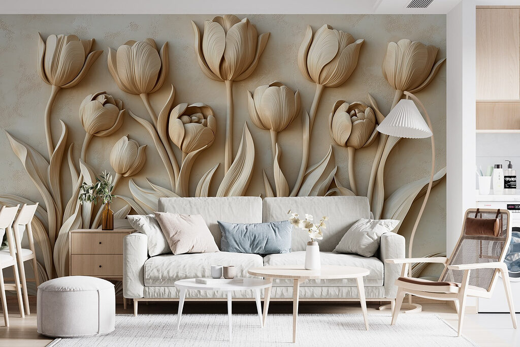 Fila de tulipas — interior 2