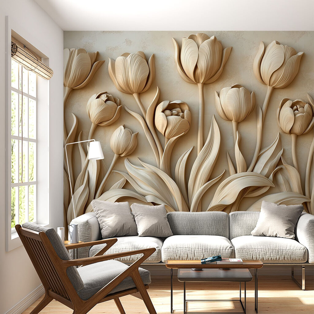 Fila de tulipas — interior 3
