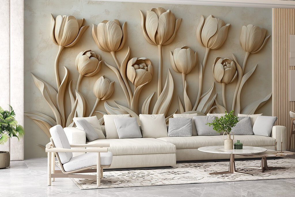 Fila de tulipas — interior 4