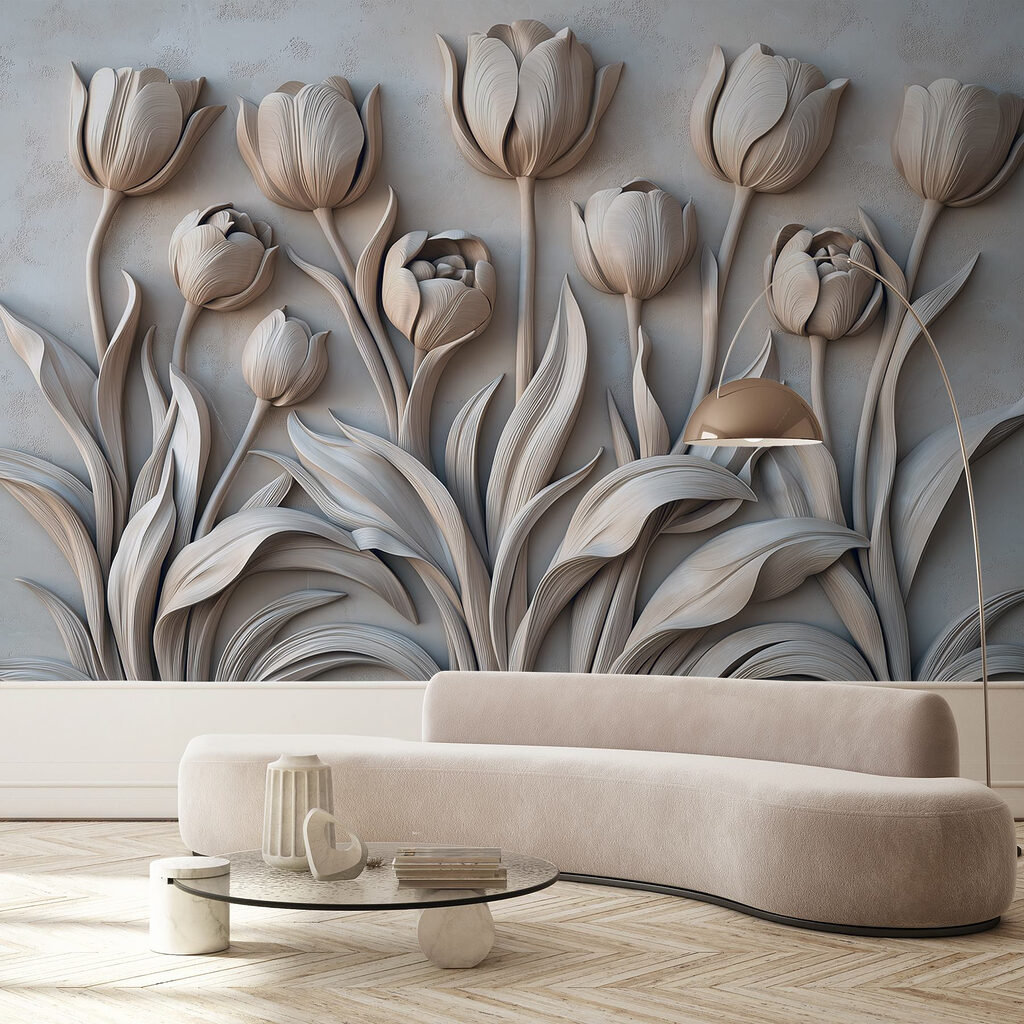 Fila de tulipas — interior 2