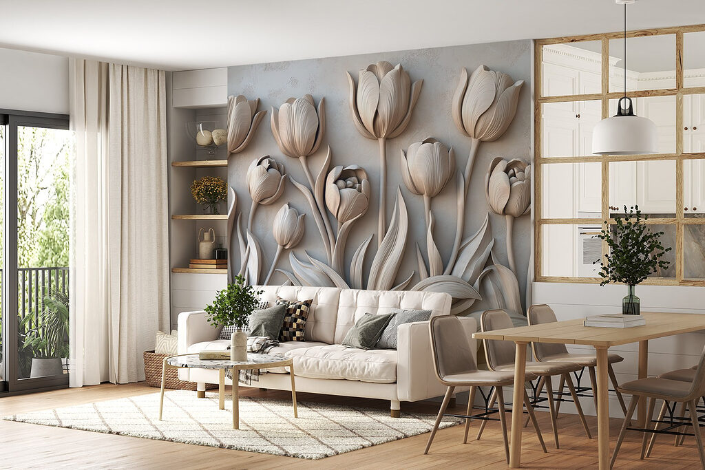 Fila de tulipas — interior 3