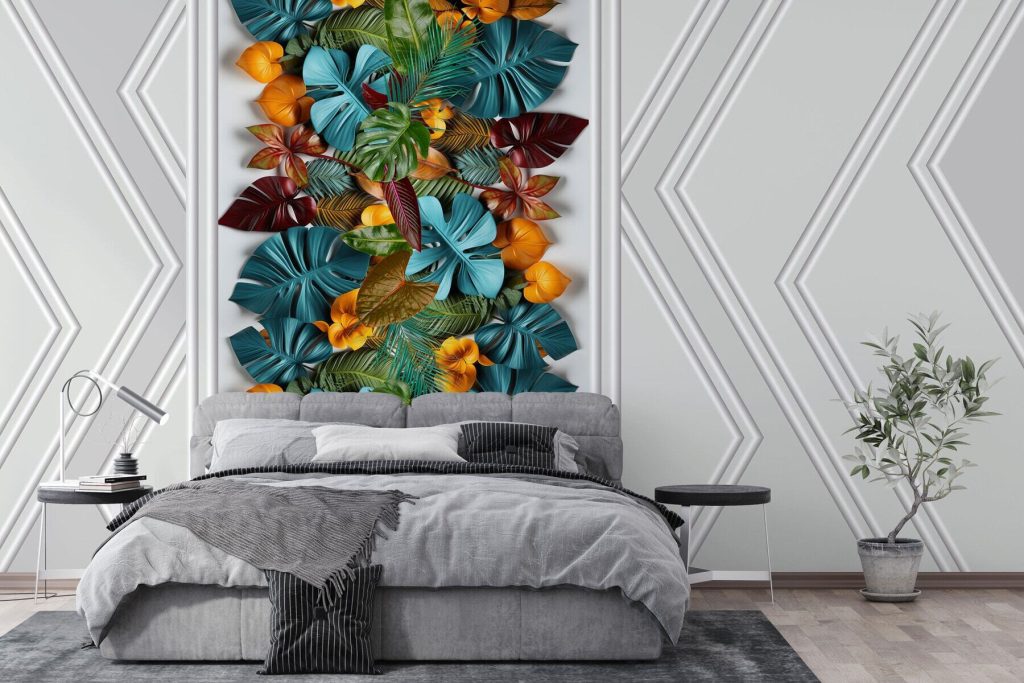 Tira tropical entre riscas — interior 1