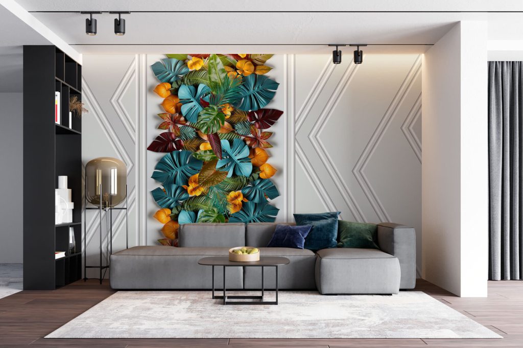 Tira tropical entre riscas — interior 4