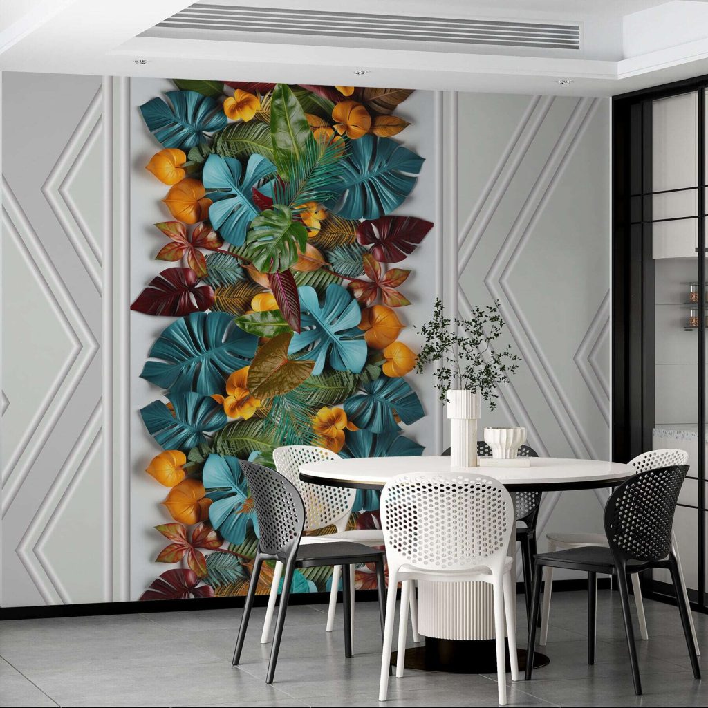 Tira tropical entre riscas — interior 5