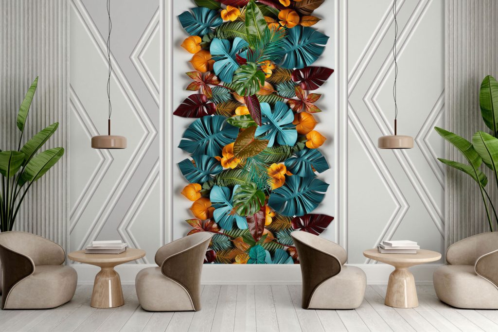 Tira tropical entre riscas — interior 7