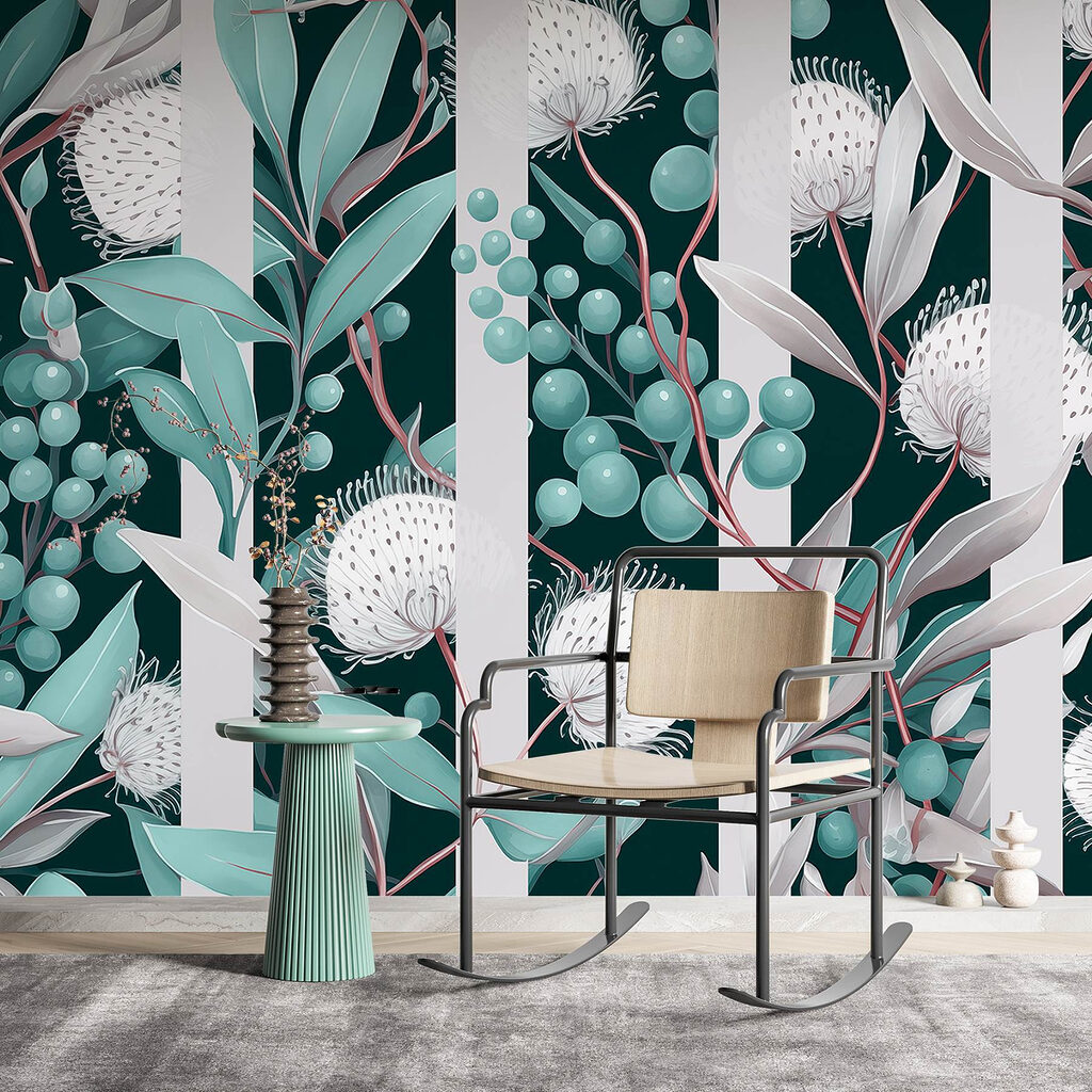 Umbelas entre riscas — interior 1