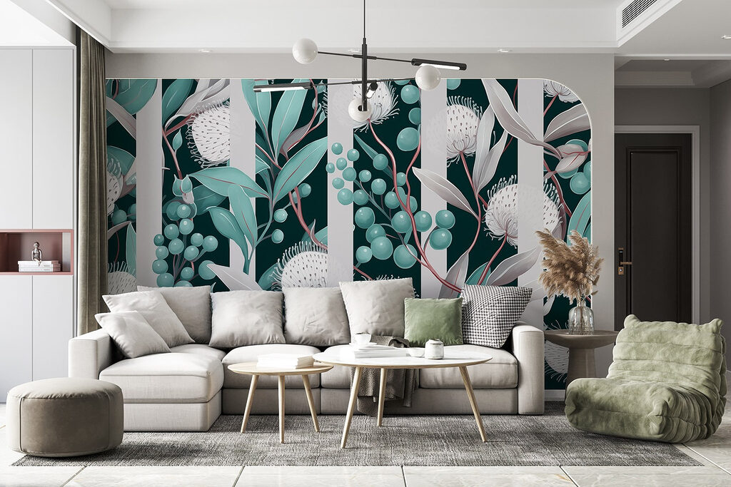 Umbelas entre riscas — interior 4
