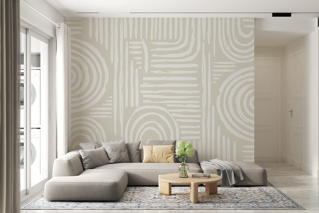 Linhas creme em curvas — interior 2