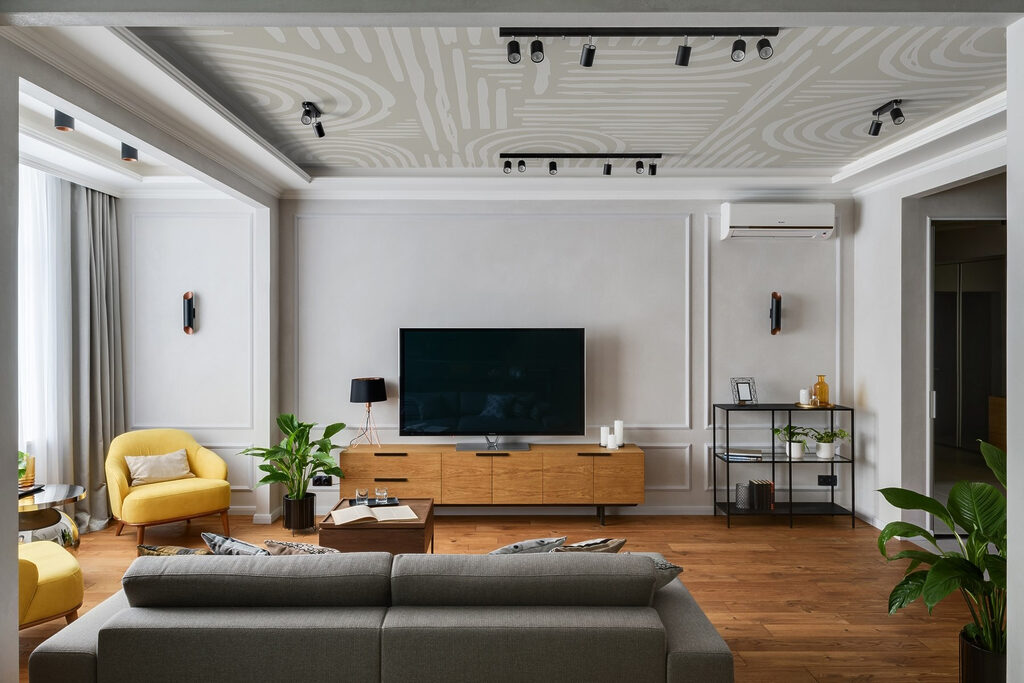 Linhas creme em curvas — interior 4