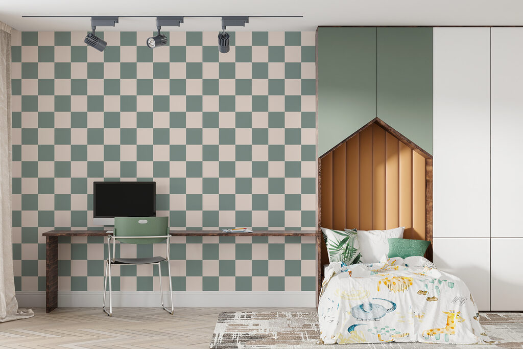 Quadrados em contraste — interior 2
