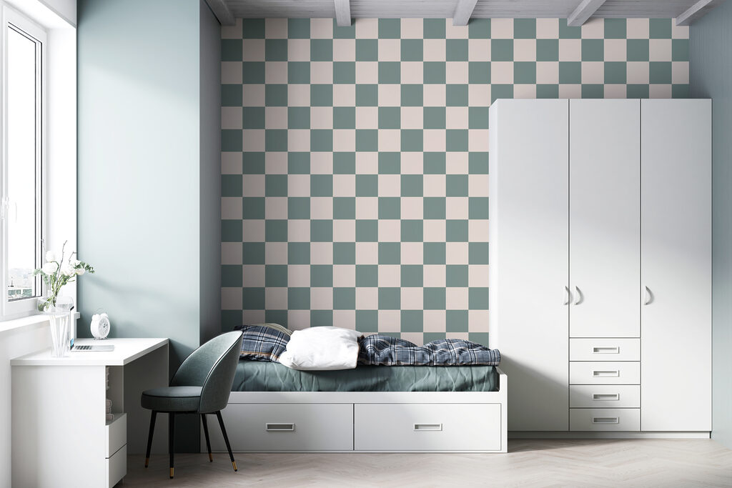 Quadrados em contraste — interior 4