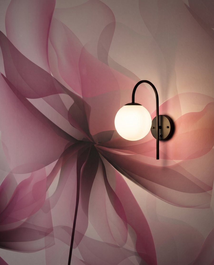 Sombras lilás sobre rosa — detalhe